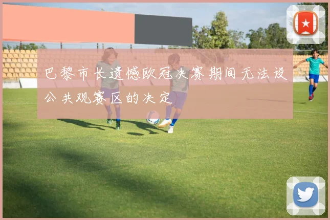 巴黎市长遗憾欧冠决赛期间无法设公共观赛区的决定